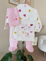 Pembe kalpli tavşan 5’li set