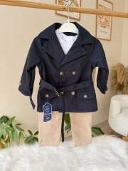 Trençkotlu 3’lü takım