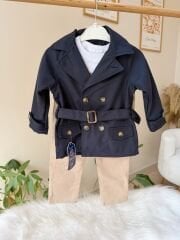 Trençkotlu 3’lü takım