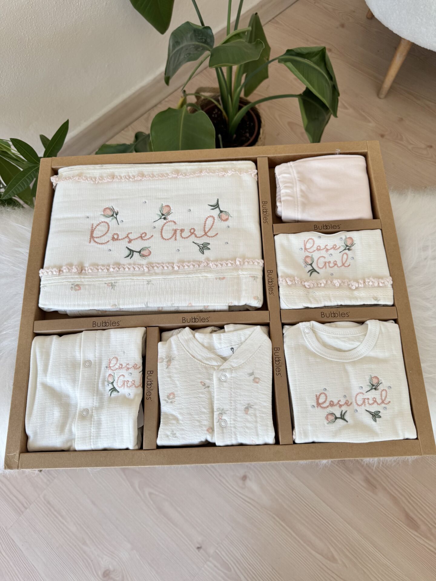 PREMİUM rose girl tulumlu 10 parça set