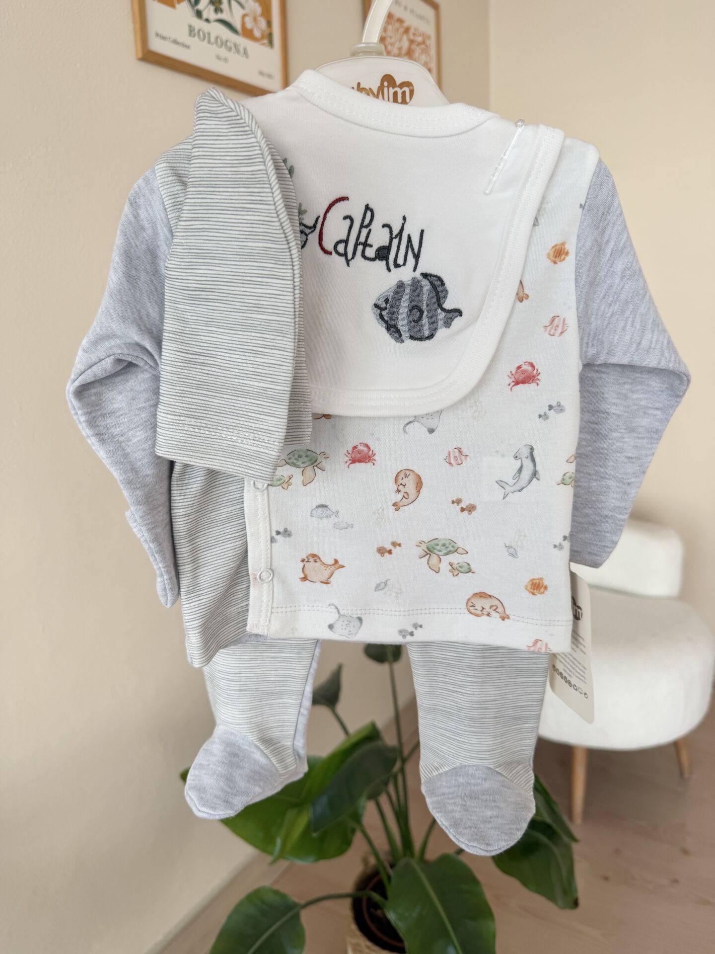 Gri balıklı 5’li set