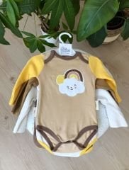 Malaga 3’lü çıtçıtlı badi set