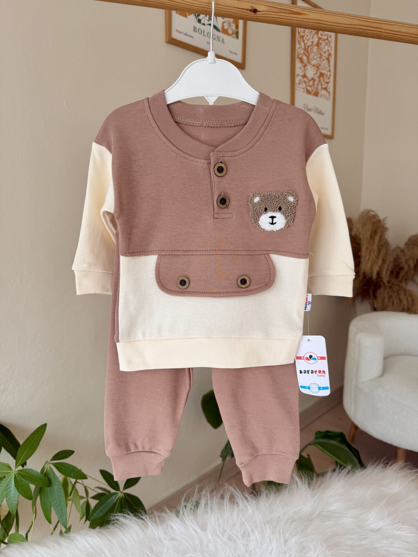 Kahve ayıcık 2’li takım