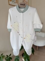 Yeşilli sevimli ayıcık tulum