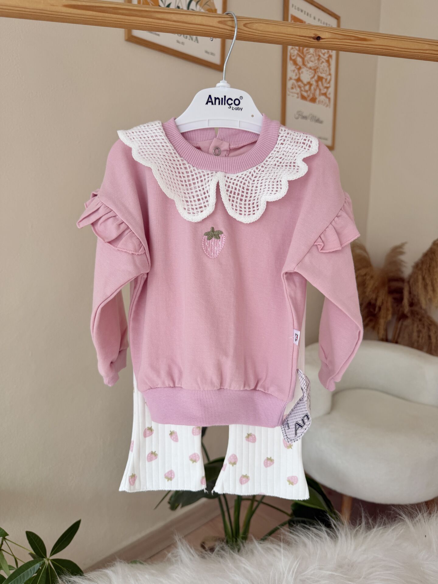 Gül kurusu çilekli 2’li takım