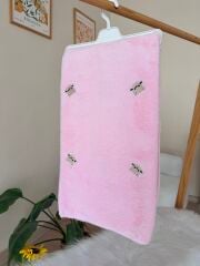 Pembe kedili welsoft battaniye