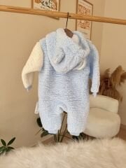 Mavi kapüşonlu Welsoft tulum