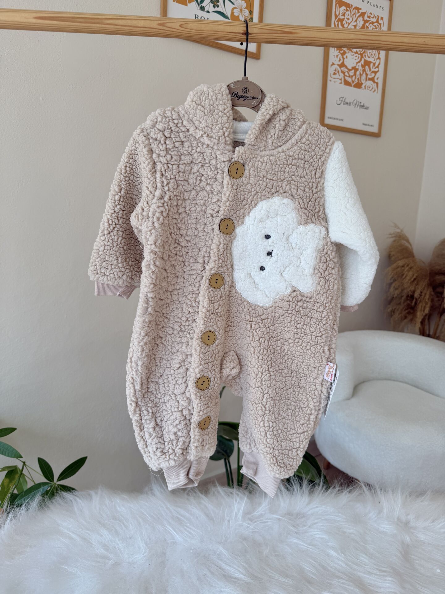 Kahve kapüşonlu Welsoft tulum