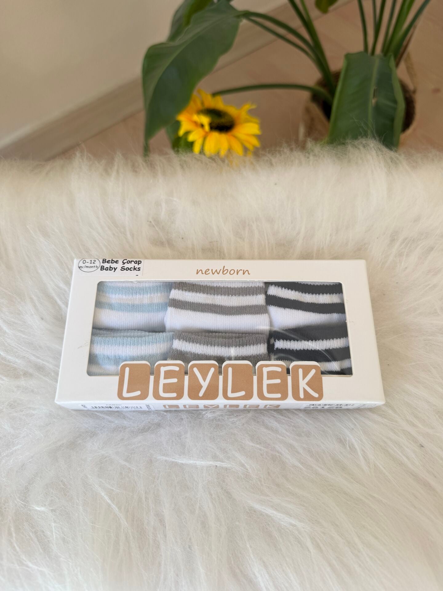 Çizgili 6’lı çorap set