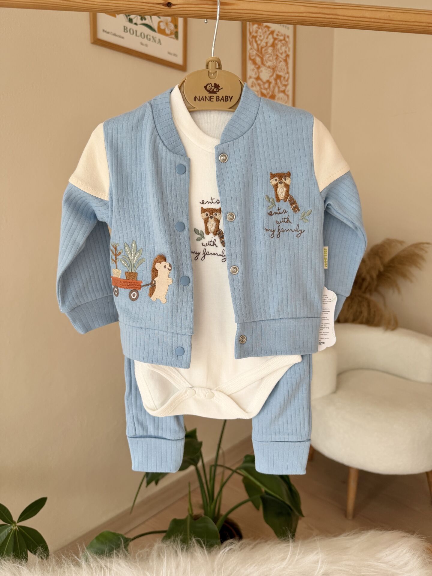 Mavi sevimli hayvanlar 3’lü takım