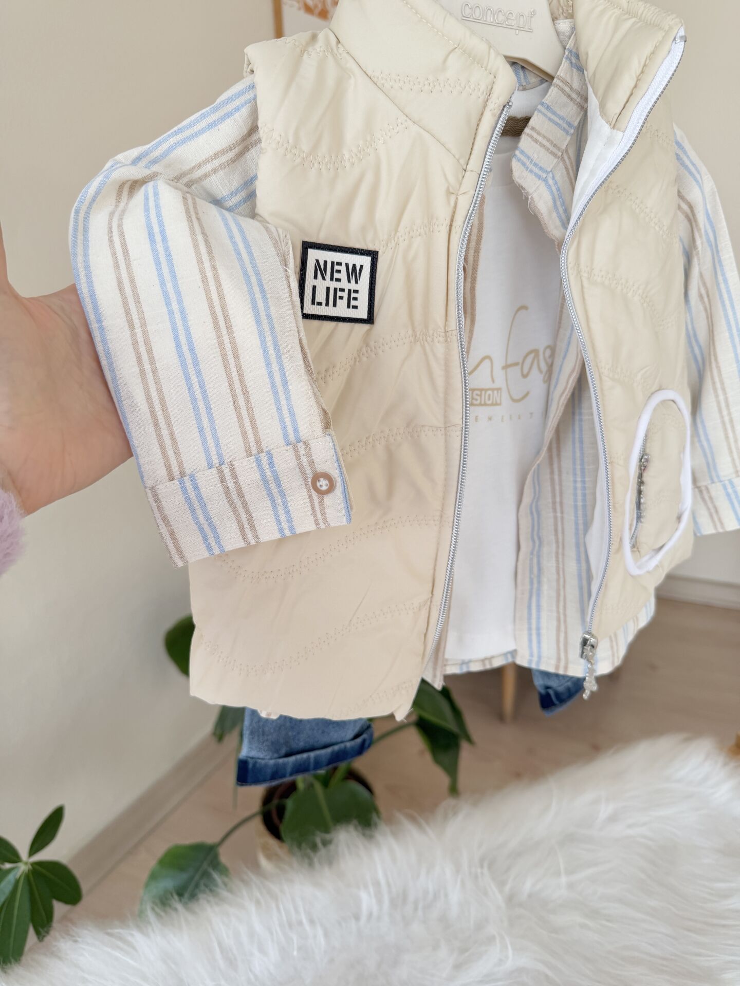 Premium yelekli 4 parça takım