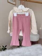 Pembe Tasarım triko süveterli 3’lü takım