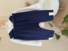 Lacivert filli hırkalı 3’lü takım