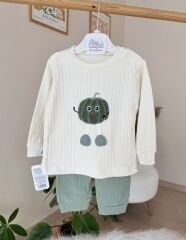 Yeşil sevimli desen 2’li takım