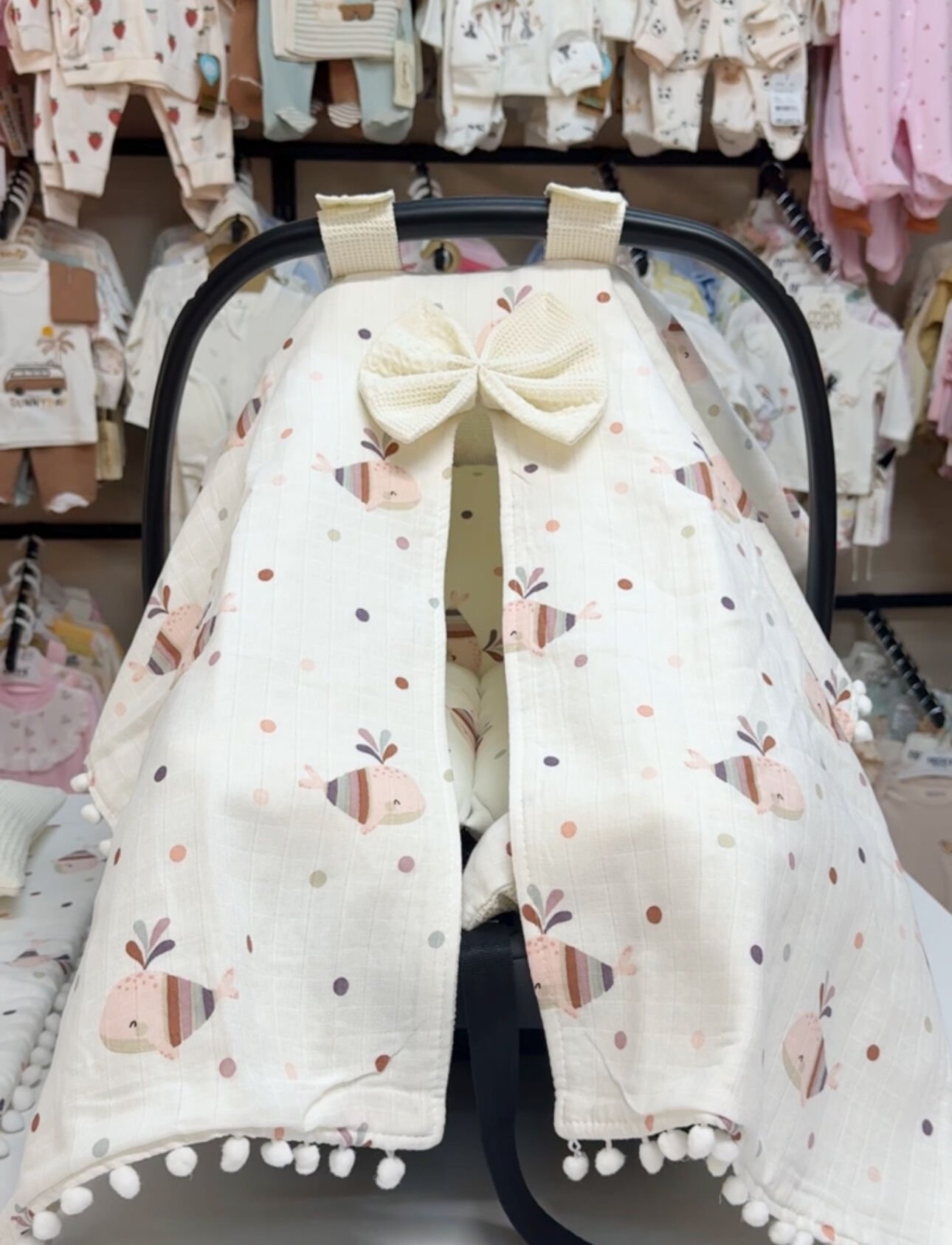 PREMİUM pembe balıklı Puset takımı