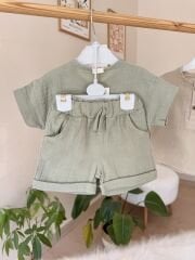 Yeşil müslin takım