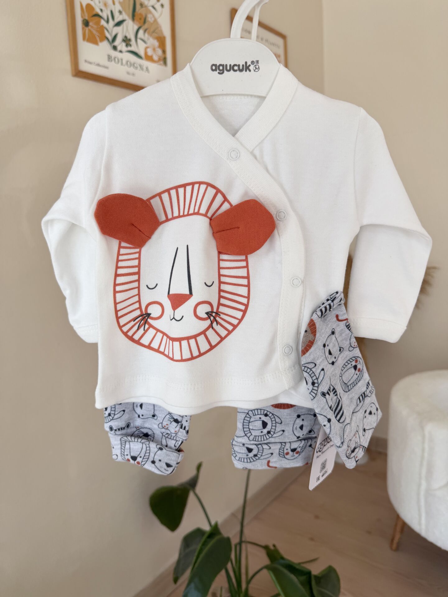 Kiremit aslanlı 3’lü takım