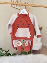 Aslan figürlü  3’lü takım KİREMİT