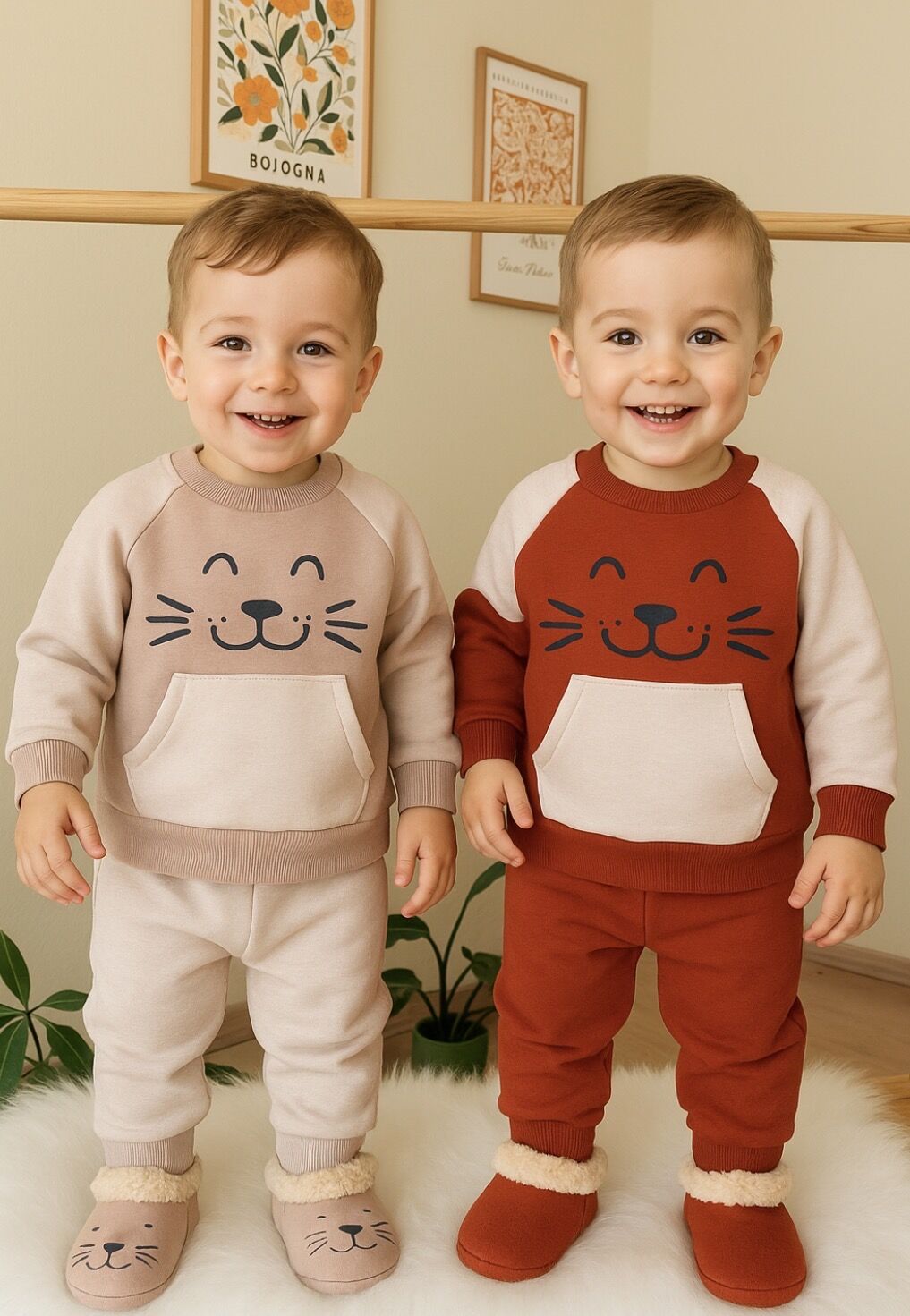 Aslan figürlü  3’lü takım KİREMİT