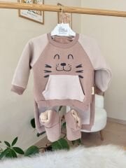 Aslan figürlü 3’lü takım KAHVE