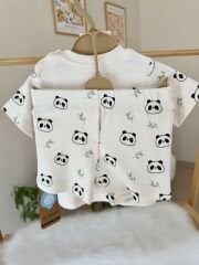 Panda şortlu takım