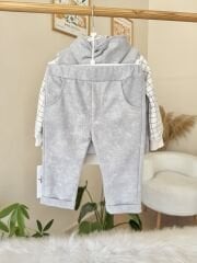 Premium gri yelekli 3’lü takım (2-3-4 YAŞ )