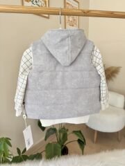 Premium gri yelekli 3’lü takım (2-3-4 YAŞ )