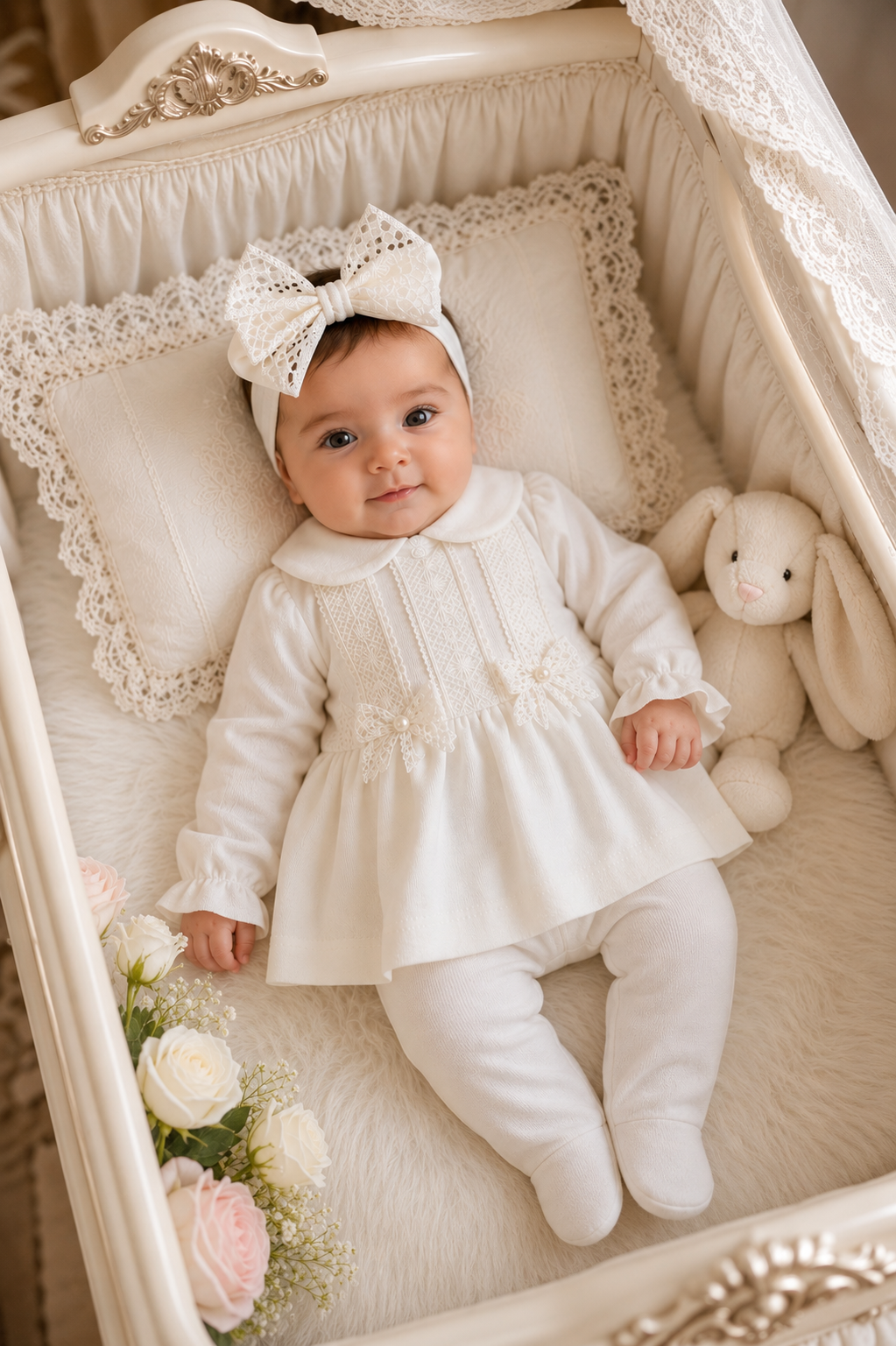Zarif fiyonk dantel 5’li set