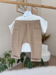 Başak detaylı müslin 2’li takım