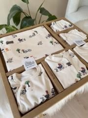 Organik ağaç bisiklet 10 parça hastane çıkış set