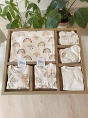 Organik gökkuşağı 10 parça hastane çıkış set