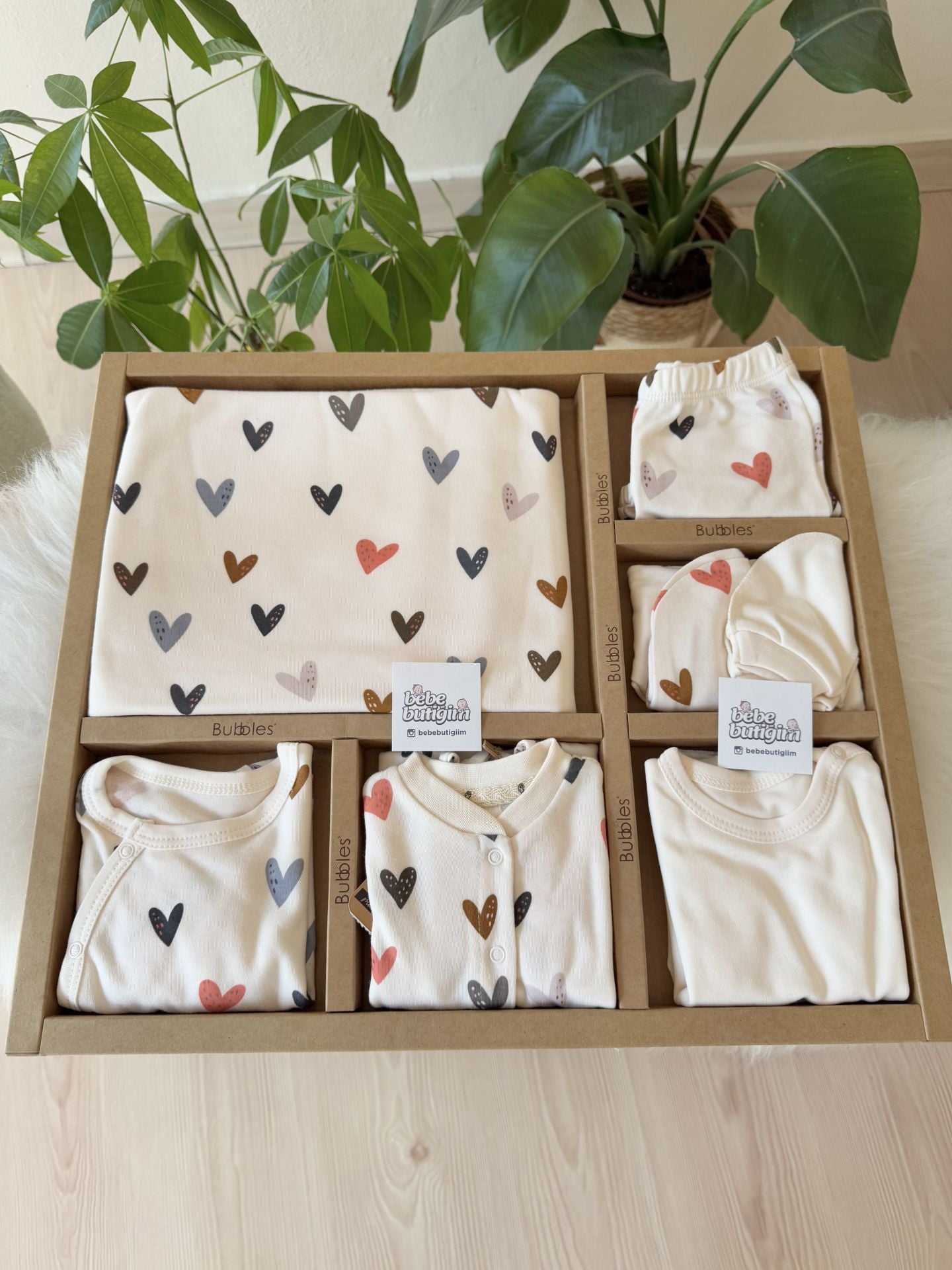 Organik kalpli 10 parça hastane çıkış set