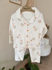 Lüx kalite leylek pijama takımı