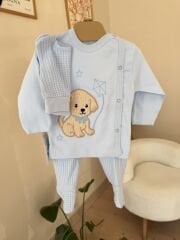 Sevimli desen mavi 3’lü pratik takım