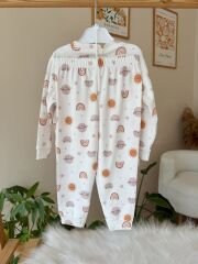 Lüx kalite güneş gökkuşaklı pijama takımı