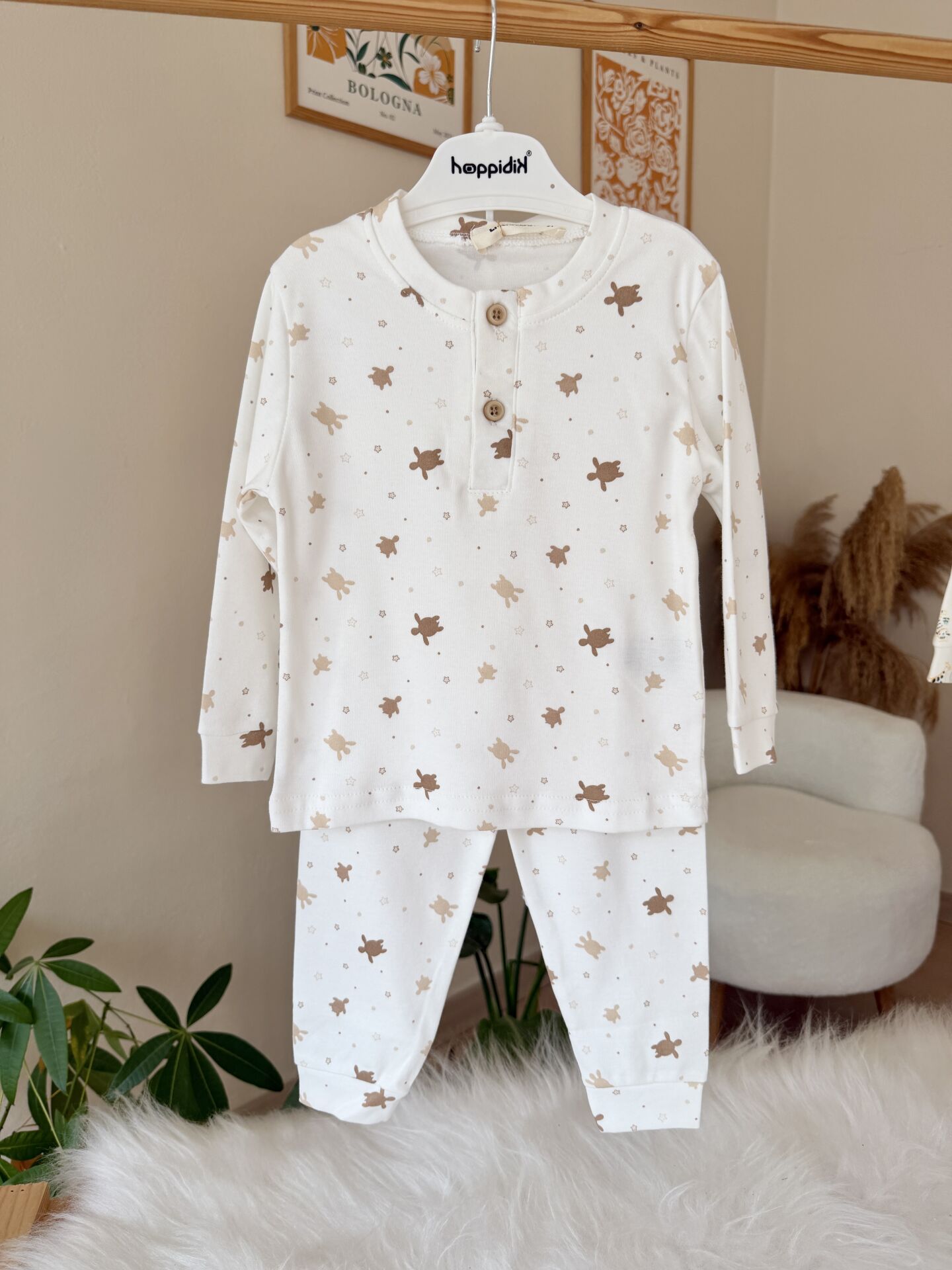 Lüx kalite kaplumbağa pijama takımı