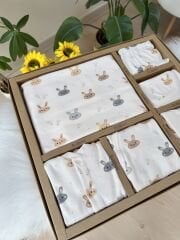 Organik tavşan 10 parça tulumlu hastane çıkışı