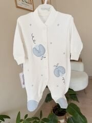 Mavi uğur böcekli tulum