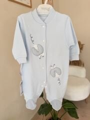 Mavi uğur böcekli tulum