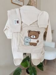 Bej ayıcıklı 5’li set