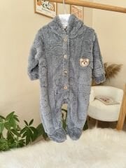 Welsoft peluş tulum ( gri )