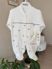 Mavi ayıcık bereli tulum