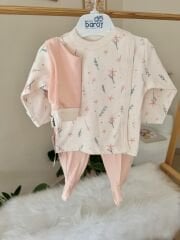 Pudra çiçekli pratik takım