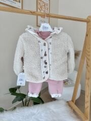 PREMİUM çiçekli kürklü 3’lü takım