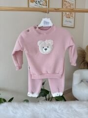 PREMİUM çiçekli kürklü 3’lü takım