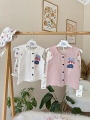 Premium müslin dondurmalı şapkalı 3’lü takım