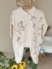 Organik arabalı bereli tulum