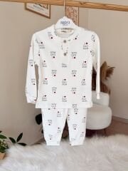 Love mom dad pijama takımı