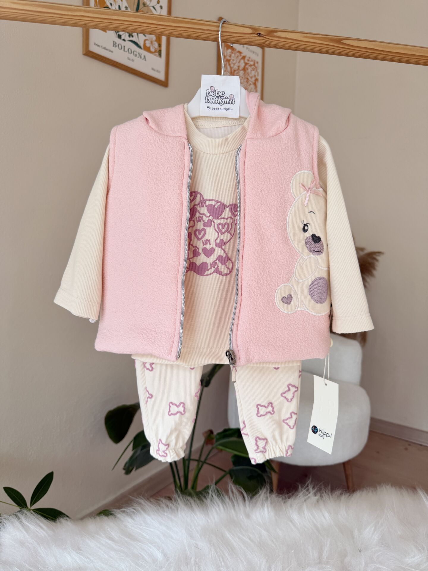 Premium yelekli 3’lü takım