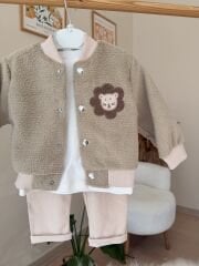 Aslan bomber ceketli 3’lü takım